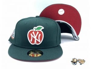 New York Yankees Apple Dark Green 59Fifty Fitted Hat by MLB x New Era