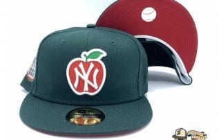 New York Yankees Apple Dark Green 59Fifty Fitted Hat by MLB x New Era