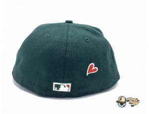 New York Yankees Apple Dark Green 59Fifty Fitted Hat by MLB x New Era Back
