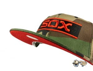 Chicago White Sox Woodland Camo Side Patch 59Fifty Fitted Hat by MLB x New Era Front