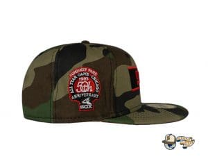 Chicago White Sox Woodland Camo Side Patch 59Fifty Fitted Hat by MLB x New Era Side