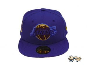 Los Angeles Lakers Champs Custom 59Fifty Fitted Hat by NBA x New Era Front