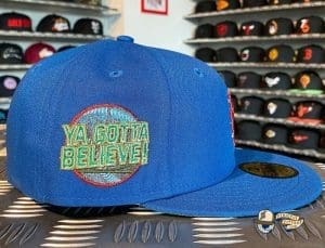 New York Mets Custom Ya Gotta Believe Side Patch 59Fifty Fitted Hat by MLB x New Era Patch