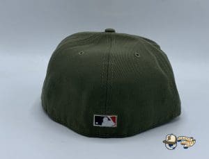New York Yankees Subway Series 2000 Olive Orange 59Fifty Fitted Hat by MLB x New Era Back