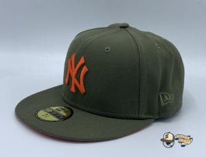 New York Yankees Subway Series 2000 Olive Orange 59Fifty Fitted Hat by MLB x New Era Left