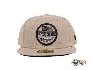 Hawaii Flagship Khaki 59Fifty Fitted Hat by 808allday x New Era Front