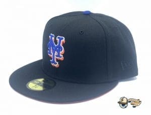 New York Mets Black Royal 59Fifty Fitted Hat by MLB x New Era Left