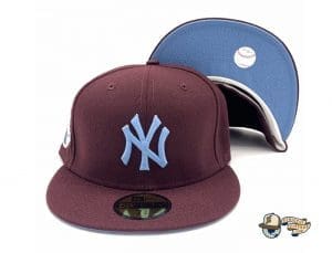 New York Yankees 100 Anniversary Maroon 59Fifty Fitted Hat by MLB x New Era