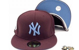 New York Yankees 100 Anniversary Maroon 59Fifty Fitted Hat by MLB x New Era
