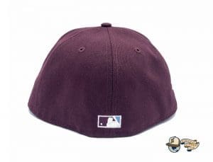 New York Yankees 100 Anniversary Maroon 59Fifty Fitted Hat by MLB x New Era Back