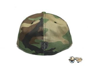 Kamehameha Woodland Camo Metallic Black Pearl 59Fifty Fitted Hat by Fitted Hawaii x New Era Back