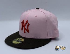 New York Yankees Pink Walnut Scarlet 59Fifty Fitted Hat by MLB x New Era Left