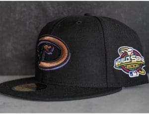 Arizona Diamondbacks 2001 World Series Black Grey 59Fifty Fitted Hat by MLB x New Era Side