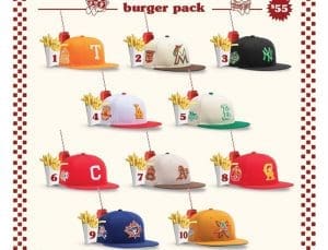 MLB Burger Pack 59Fifty Fitted Hat Collection by MLB x New Era