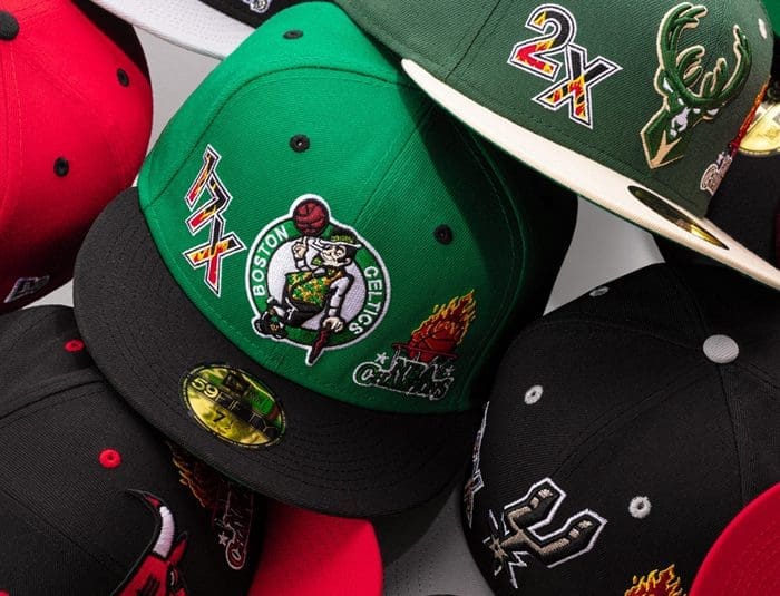 NBA Fire 59Fifty Fitted Hat Collection by NBA x New Era