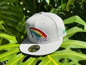 Rainbows Hawaii Gray 59Fifty Fitted Hat by 808allday x New Era