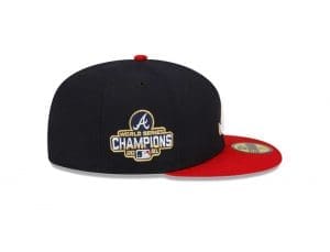 Atlanta Braves 2021 World Series Gold Patch New Era 59FIFTY 2 Tone Hat 7 3/4