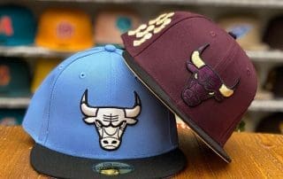 Chicago Bulls Double Drop April 2022 59Fifty Fitted Hat Collection by NBA x New Era