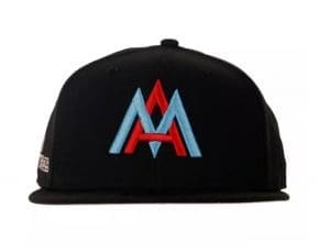 Miami Amigos Custom 59Fifty Fitted Hat by Cool J's x MiLB x New Era Black