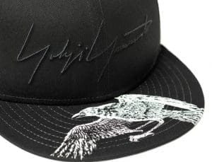 Yohji Yamamoto S22 Crow Signature Logo 59Fifty Fitted Hat by Yohji Yamamoto x New Era Right