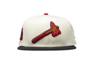Atlanta Braves Chrome Navy 59Fifty Fitted Hat by MLB x New Era