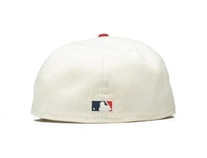 Atlanta Braves Chrome Navy 59Fifty Fitted Hat by MLB x New Era Back