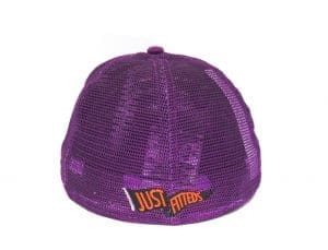 Crossed Bats Logo Trucker Grape Black 59Fifty Fitted Hat by JustFitteds x New Era Back
