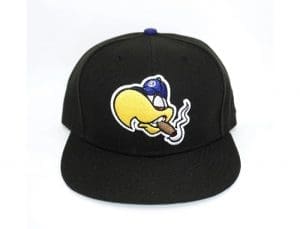 Dodos Black Custom Fitted Hat by The Capologists Front