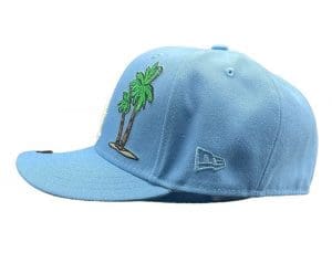 Los Angeles Dodgers 40th Anniversary Sky Palm Tree 59Fifty Fitted Hat by MLB x New Era Side