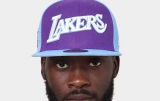 Los Angeles Lakers NBA Authentics City Edition Purple 59Fifty Fitted Hat by NBA x New Era