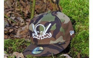 Cordura OctoSlugger Woodland Camo 59Fifty Fitted Hat by Dionic x New Era