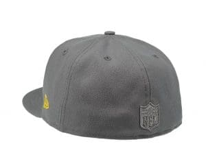 Los Angeles Rams Storm Grey Edition 59Fifty Fitted Hat by NFL x New Era Back