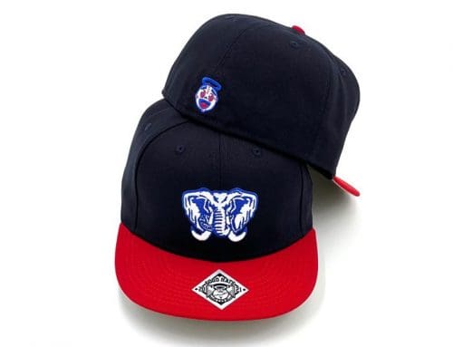 The Bull Navy Red Fitted Hat by Good Hats
