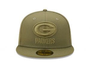 Green Bay Packers Color Pack Olive 59Fifty Fitted Hat by NFL x New Era