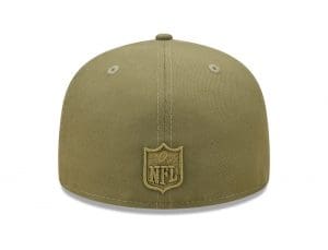 Green Bay Packers Color Pack Olive 59Fifty Fitted Hat by NFL x New Era Back