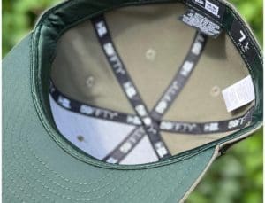 Jack Crossed Bats Logo Repreve Olive 59Fifty Fitted Hat by JustFitteds x New Era Bottom