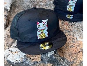 Lucky Cat Black Camo 59Fifty Fitted Hat by 808allday x New Era