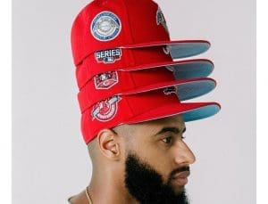 MLB Red Icy Bottom Rotations 59Fifty Fitted Hat Collection by MLB x New Era Right
