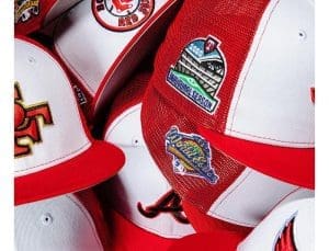 MLB Red Rail Trucker 59Fifty Fitted Hat Collection by MLB x New Era Patch