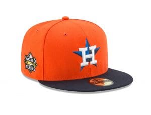 Houston Astros 2022 World Series Orange Navy 59Fifty Fitted Hat by MLB x New Era