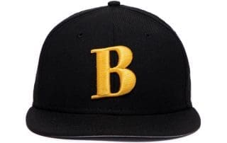 Better Gift Shop B Black Yellow 59fifty Fitted Hat by Better Gift Shop x New Era