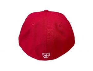 Kolea Red White 59Fifty Fitted Hat by Fitted Hawaii x New Era Back