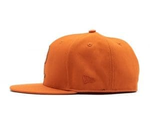 Politics Flight Orange Walnut 59Fifty Fitted Hat by Politics x New Era Side