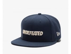 Undefeated Logo 59Fifty Fitted Hat by Undefeated x New Era Navy
