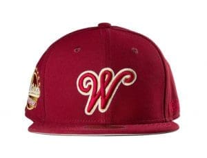 Worldwide Burgundy WSL Fitted Hat by Westside Love Front
