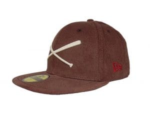 Crossed Bats Logo X-Mas Cord 59Fifty Fitted Hat by JustFitteds x New Era Left