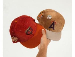 Hat Club Cord Dreams Khaki And Burnt Orange 59Fifty Fitted Hat Collection by MLB x New Era Front