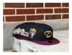 MLB Black And Burgundy Two Tones 59Fifty Fitted Hat Collection by MLB x New Era