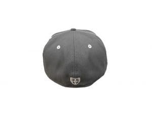 H Pride Storm Gray White 59Fifty Fitted Hat by Fitted Hawaii x New Era Back