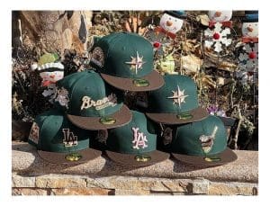 MLB Green And Brown Two Tones 59Fifty Fitted Hat Collection by MLB x New Era